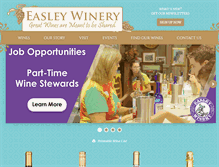 Tablet Screenshot of easleywinery.com